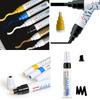 Tire Paint Pen Quick Drying Water Resistant Tire Marker Pen Inclined Pen Tip For Car Tire Lettering and Scratch Repair