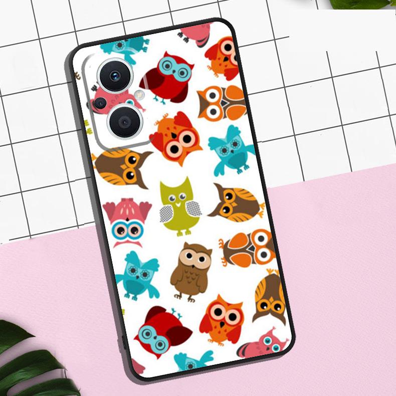 Милый чехол с совами для OPPO Reno 7 8 10 11 12 13 Pro 13F 12F 11F 8T OPPO Find X8 Pro X6 X3 X5 Lite