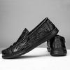 Мужские мокасины с крокодиловым узором, мужская модная обувь, новая весенняя удобная мужская обувь на плоской подошве, удобные мокасины, классическая мужская повседневная обувь из кожи