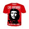 Che Guevara Graffiti T Shirt Men Women Custom 3d Print T -Shirt Summer Anime Streetwear Casual Oversized Tee Shirt Homme