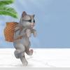 Fish Tank Creative Cute Hanging Backpack Cat Artificial Lifelike Ornaments Aquarium Landscaping Decoration