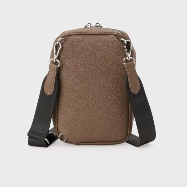 Сумка кроссбоди из микрофибры Takeo Kikuchi, мужская, бежевая (052), 07004344