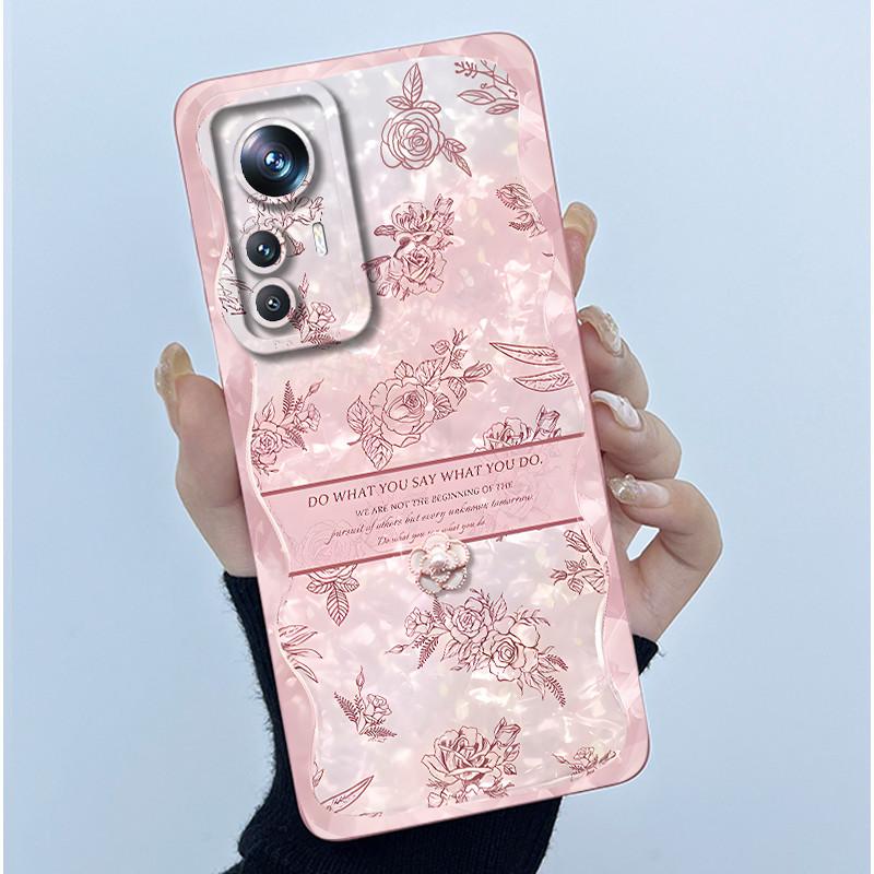 For Xiaomi 12 Lite 12T Phone Case Fashion Simplicity Oil Painting Cover Soft Liquid Silicone Shell For Xiaomi Mi 12T Pro Fundas
