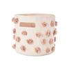 Pehr Stylish Foldable Storage Box for Baby Supplies and Bints Pom Pom Rose Pink (Pair) Toys, Large, (PPB21)