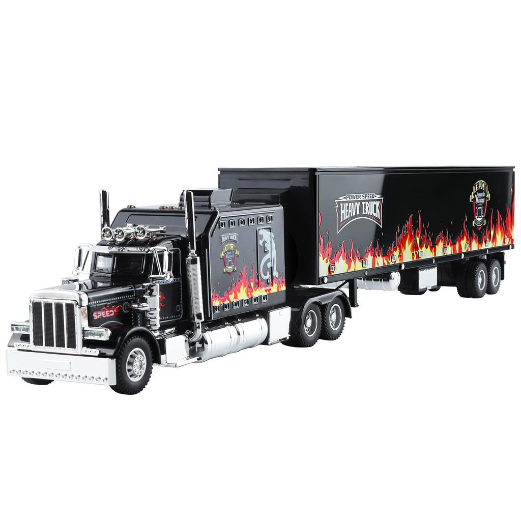 1:24 Peterbilt 389 Американский Тяжелый Грузовик Модель Автомобиля Симуляция Сплав Игрушки Хобби Коллекционирование Детские Подарки