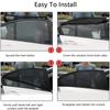 Car Sun Shade Front/Rear Side Window UV Sun Prevent Sunshine Blocker Cover Shade Mesh Car Window Shades for Child Baby