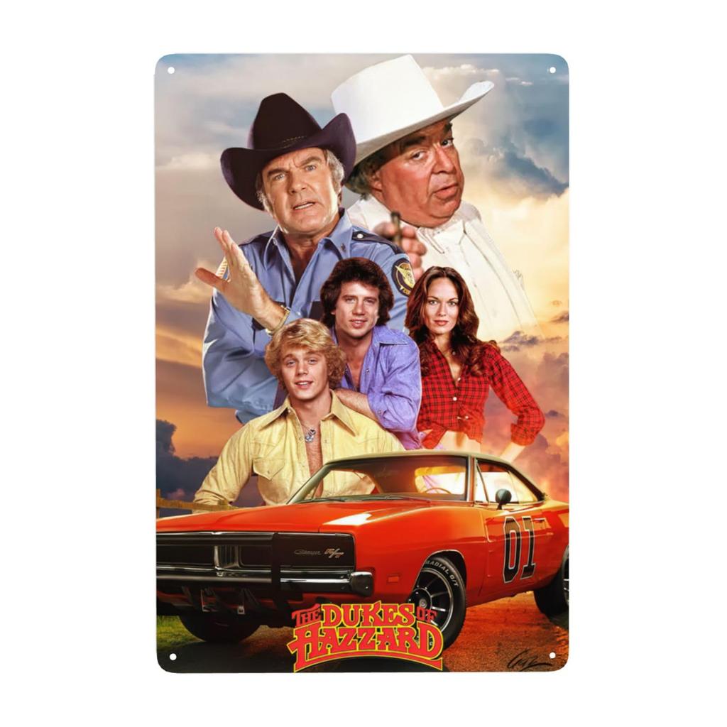 The Dukes Funny of Movie Hazzard Metal Sign Decor Metal Wall Art Decor Fits for Activities Stylish Bar Signs Posters Suitable fo