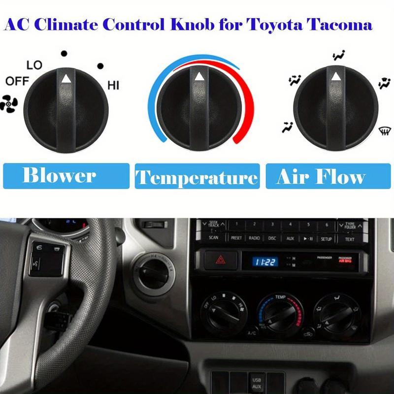 3 шт. Ручка управления вентилятором отопителя Tacoma для Toyota Tacoma 2005-2011 Замена температуры отопителя HVAC 55900-04020