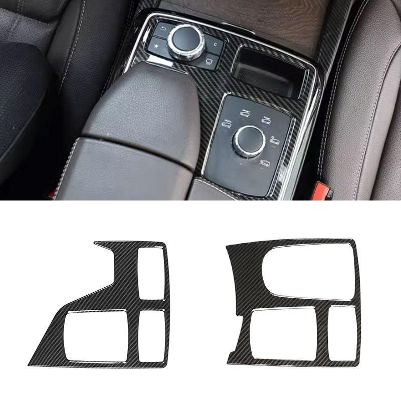 LHD For Mercedes Benz GLE GLS M Class W164 W166 X166 Car Center Console Armrest Box Multimedia Panel Frame Cover Protective Trim