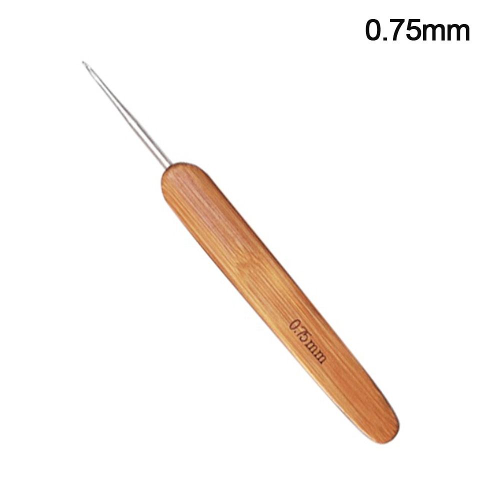 Small Size Crochet Hooks Bamboo Wooden Crocheting Needles Handicraft Crocheting Hooks Sweater