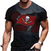 Short Sleeved Football Tampa Bay Pirates Team Emblem 3D T-shirt Printed Men's T-shirt