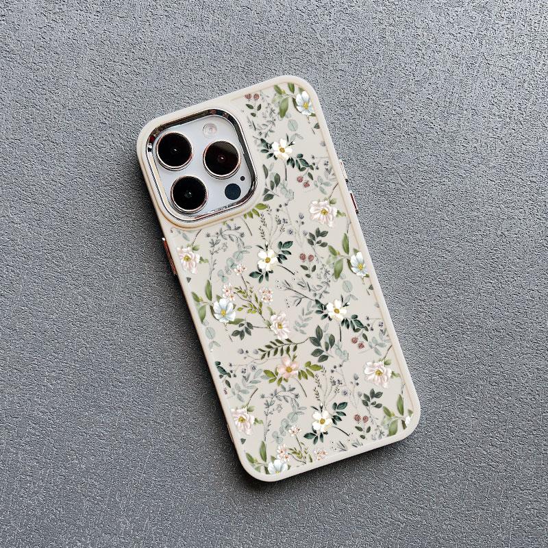 Свежая графика с мелкими цветами, силиконовый чехол для телефона iPhone 13 12 11 Pro Max 16 15 14 Pro Max Plus XR XS X 7 8 SE, противоударная крышка