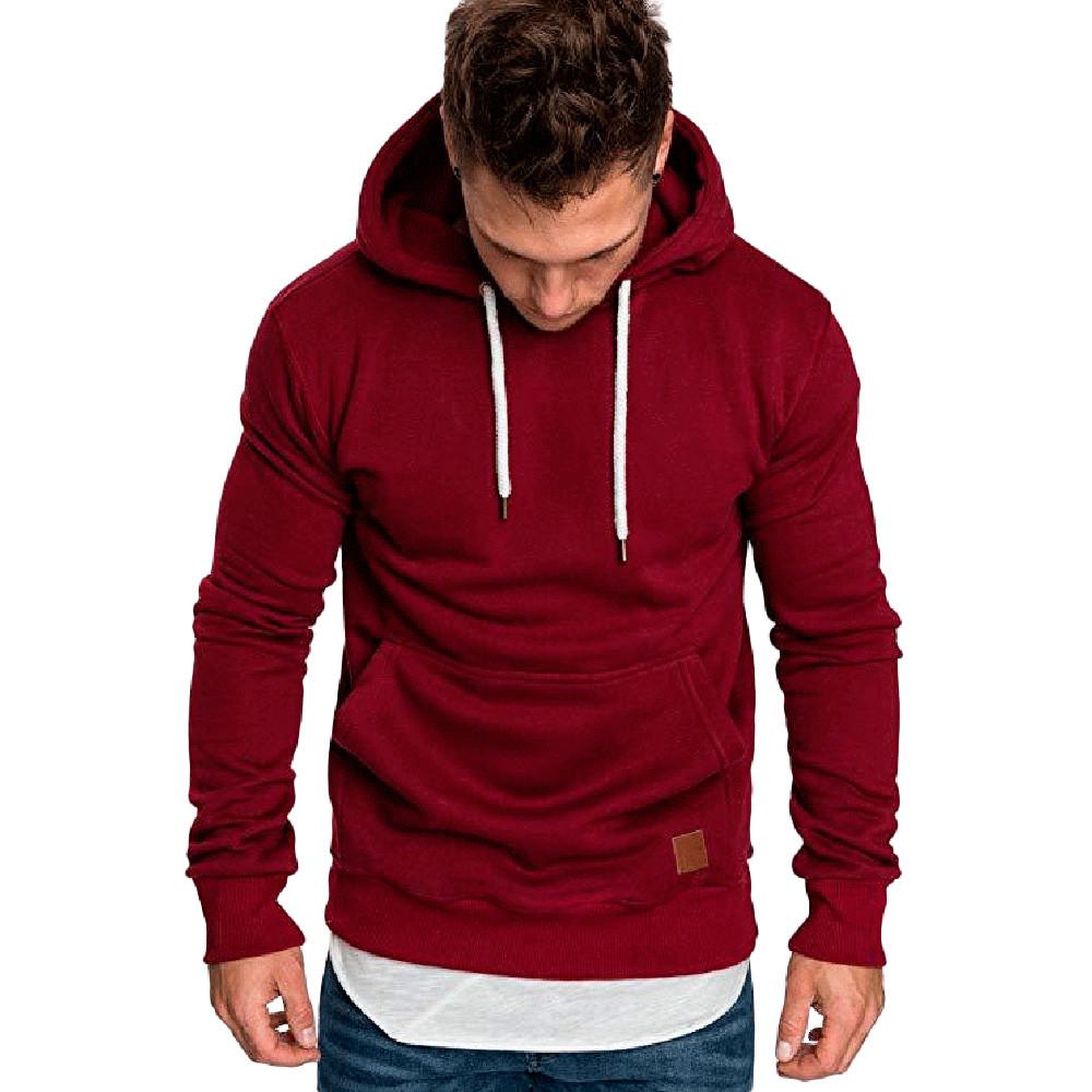 Men‘s Long Sleeve Winter Casual Sweatshirt Hoodies Top Blouse Tracksuits