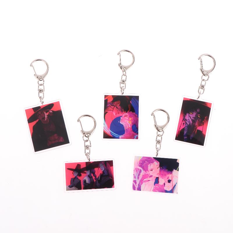 Kpop Охотники на демонов Huntrix Saja Boys Брелки для аксессуаров Ювелирные изделия Руми Зои Джину Мира Продал душу Брелки Подарки для фанатов