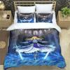 Fatestay Night HD Print Three Piece Bedding Set Fashion Article Boys Or Adults For Beds Quilt Covers Pillowcases Gift