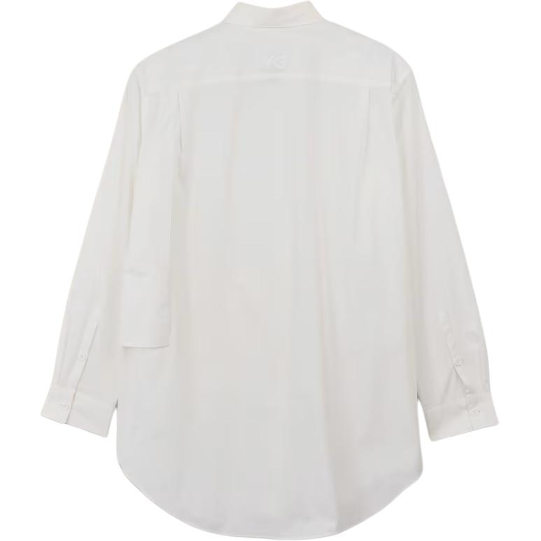 adidas Рубашка поло с длинным рукавом Solid Fit Unisex Shirts White JF3025