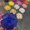 Милая Брошь-Заколка со Стразами 8 см DIY Изысканная Цветочная Брошь Цветок Наклейка на Одежду для Дней Рождения Свадеб и Банкетов Ткань