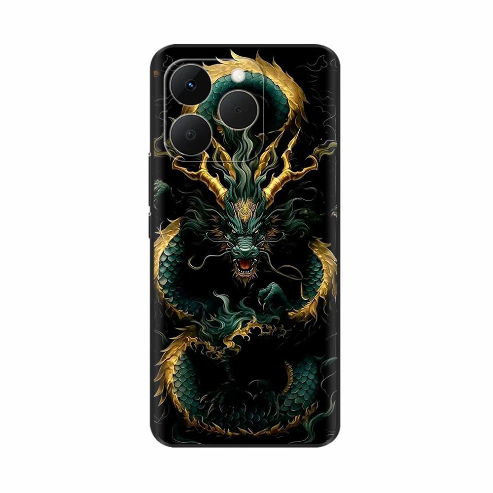 Чехол для Realme 15T Realme15 T Чехол для телефона Дракон Любовь Сердце Мультяшный Рисунок Задняя Крышка Для Realme 15 Pro 15T Мягкие Силиконовые Чехлы