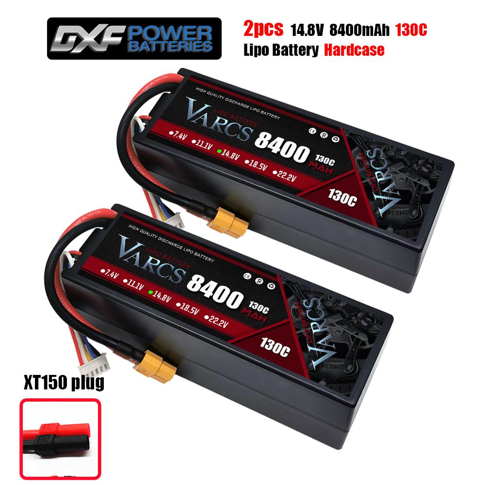 VARCS 4S Lipo Battery 130C 140C 8000mAh 8400mAh 7500mAh 6300mAh 5400mAh XT60 EC5 TRX T/DEANS XT150 Plug for RC 1/8 Buggy Car