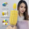 1 Pair Corn Holders Stainless Steel Corn Cob Holders BBQ Skewers for Home Cooking Twin Pin Sweetcorn Holders Multi-Functional Barbecue Forks