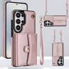 Для Samsung Galaxy S26 Ultra S26 Plus S26 Кошелек-книжка из ПУ-кожи Чехол-книжка Держатель для карт Подставка Длинный ремешок Ударопрочный чехол