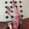 Элегантные Цветочные Рыбацкие Колготки Женские Сексуальные Сетчатые Эластичные Тонкие Колготки 2026 Летний Уличный Стиль Женские Сетчатые Длинные Чулки Y2K