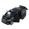 1/32 Toyota ALPHARD High Simulation Diecast Metal Alloy Model Car Sound Light Pull Back Collection Kids Toy Gifts X3
