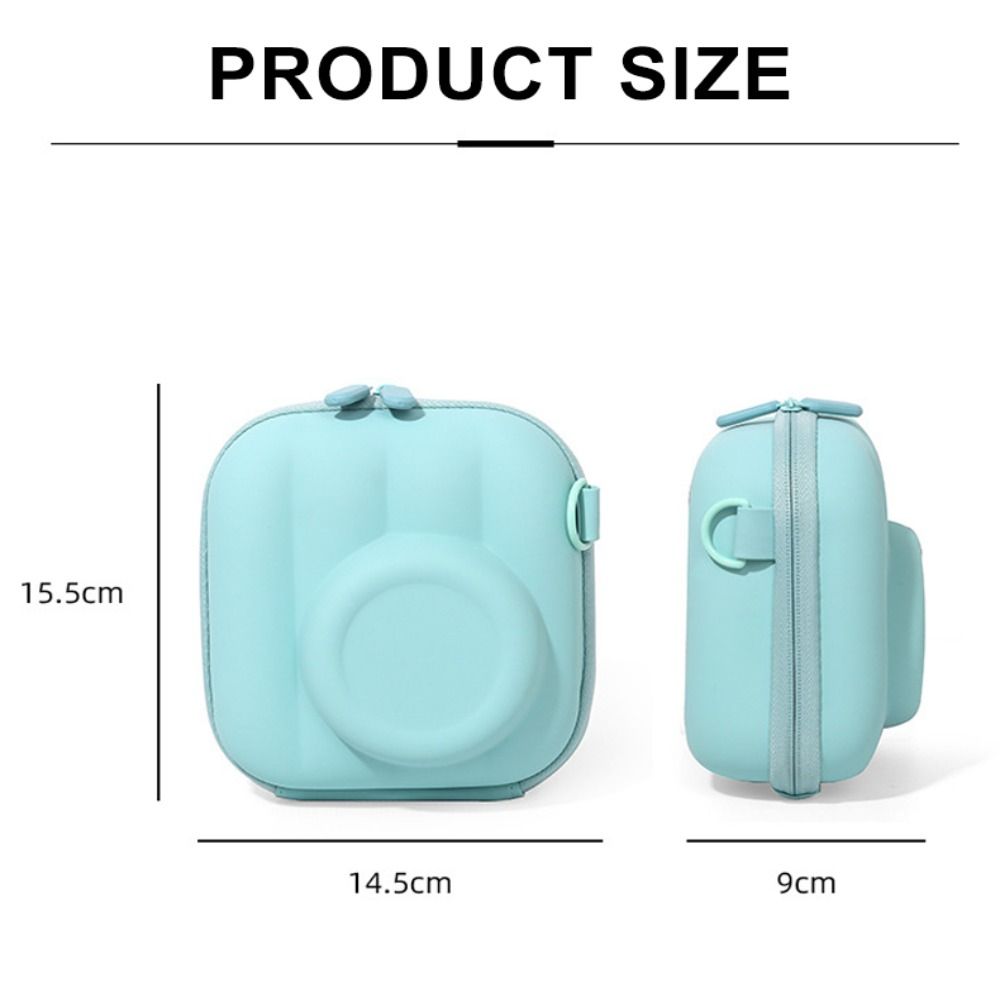 Hard Shell Crossbody Bag Zipper Storage Bag Compact Instant Camera Case Outdoor Carry
