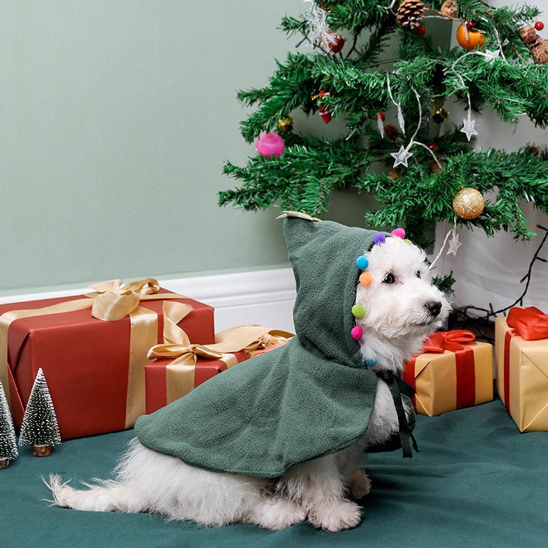 Glow in The Dark Skeleton Dog Costume Red Hooded Four Leg Jumpsuit Funny Pet Clothes for Small Dogs Halloween Dress Up