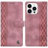 Кожаный чехол для iPhone 16 Pro Max с тисненым клетчатым узором, кошелек-подставка, откидная крышка для телефона