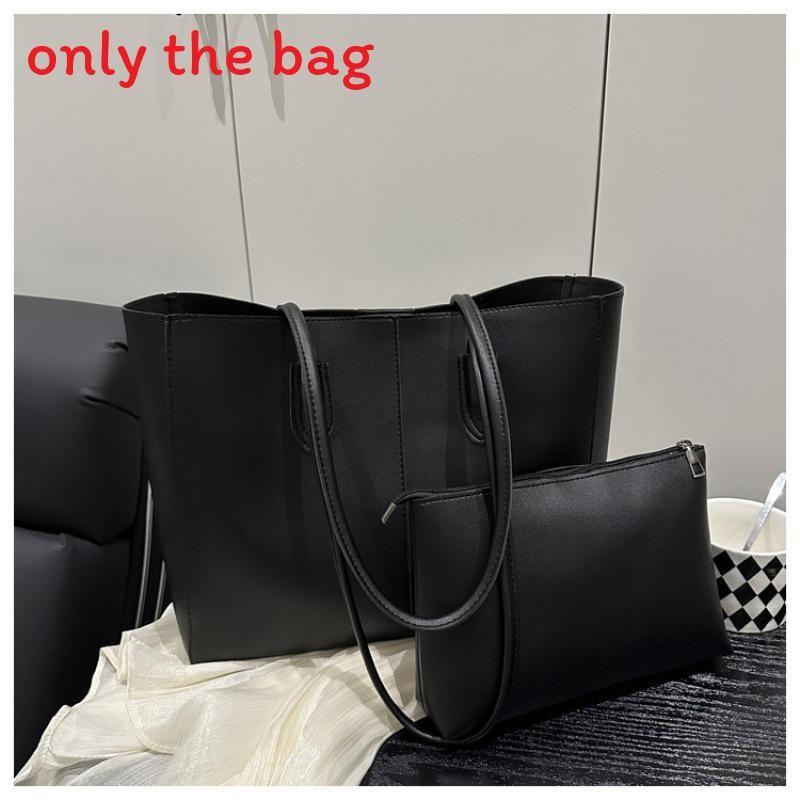 Fashionable Street Style Pu Shoulder Tote Bag With Inner Pocket And Soft Structure