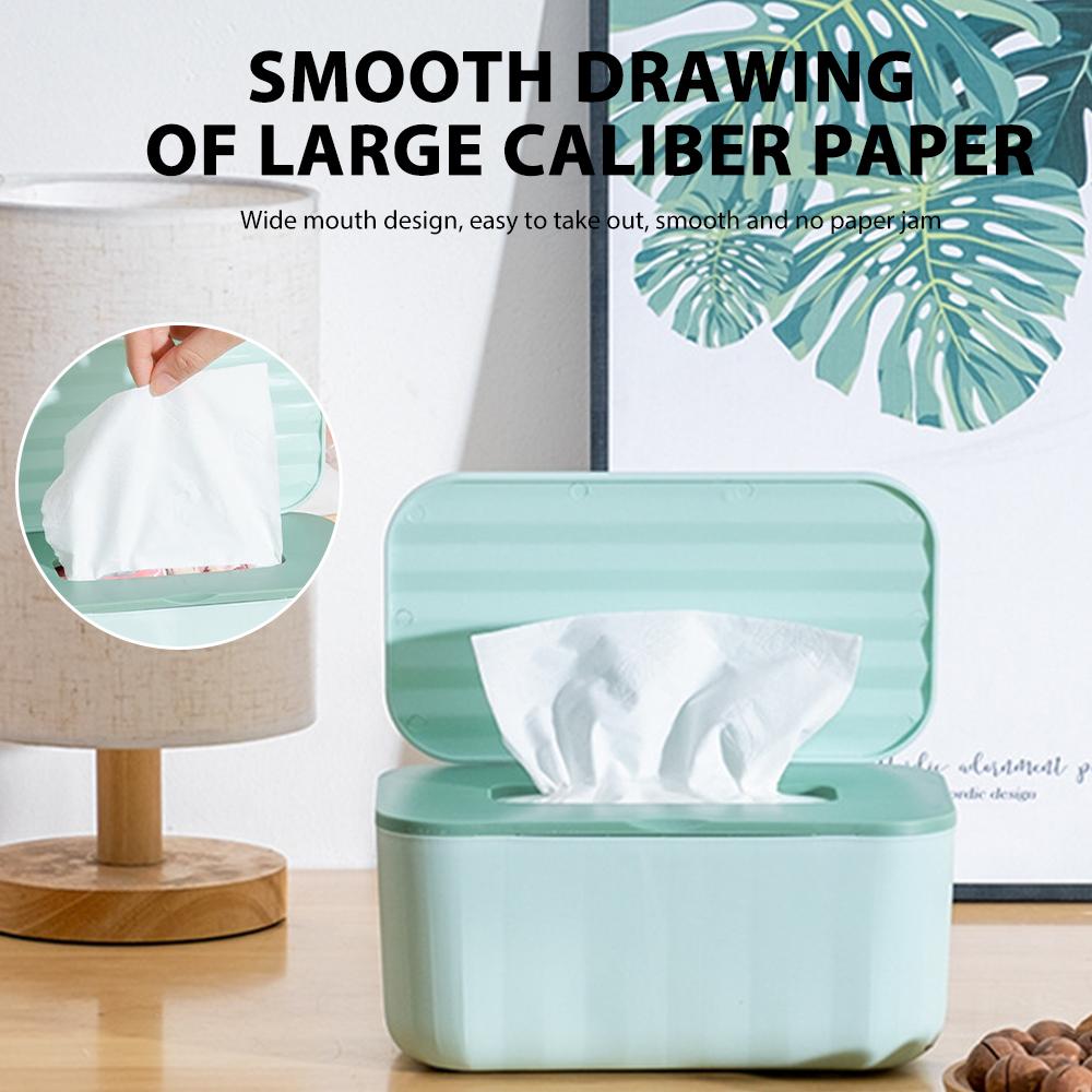 Multipurpose Tissue Storage Box with Lid Household Masque Organizer for Bathroom Countertop Office