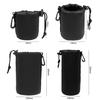 1pcs Camera Lens Bag Photography Lens Pouch Neoprene Waterproof Backpack Drawstring Protector Case for Most Digital SLR Camera