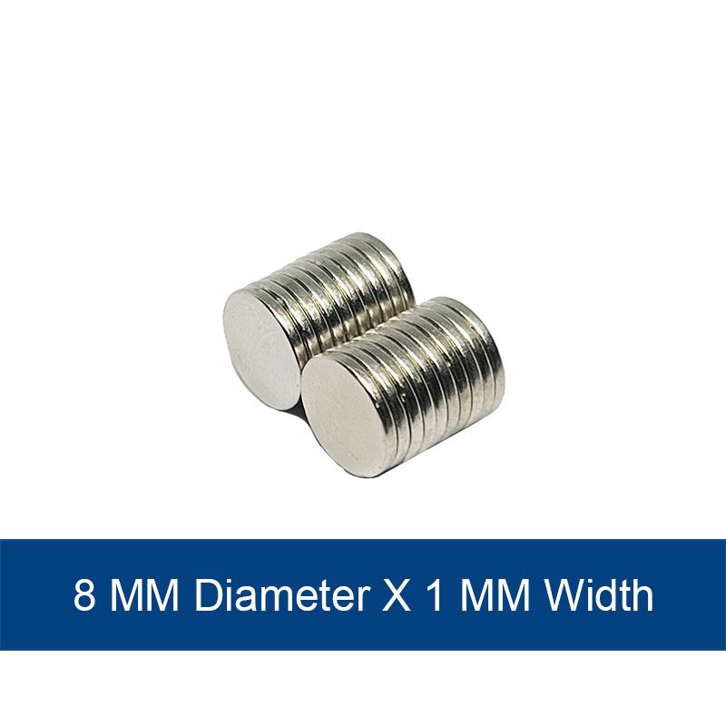 Round 2x1,3x1,4x1,5x1,6x1,7x1,8x1,9x1,10x1 Durable Super Strong Magnet N35 Permanent NdFeB Powerful Magnetic Disc imanes