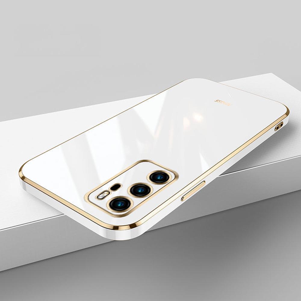 Для Huawei P40 Чехол Роскошный Квадратный Гальванизированный ANA-AN00, ANA-TN00, ANA-NX9, ANA-LX4 Чехол для Телефона Ударопрочная Силиконовая Задняя Крышка Fundas