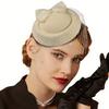 Шляпка-fascinator для женщин, леди 20-х 50-х годов, винтажная шляпка-таблетка, свадебная, для коктейля, чаепития, головной убор с вуалью