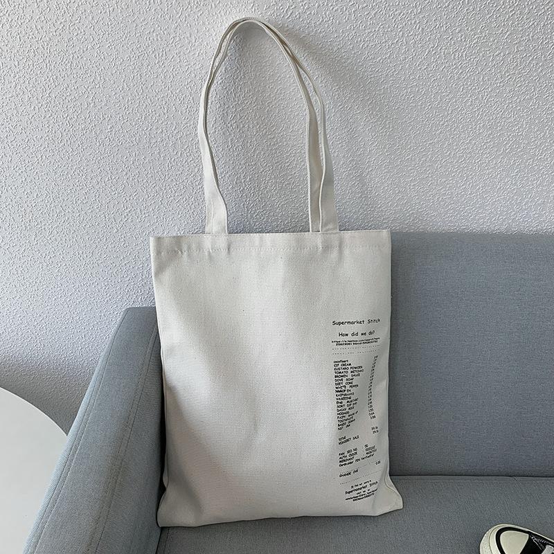 Холщовая сумка Простая сумка через плечо с буквами Модная женская сумка через плечо Сумка Tide College Student Тканевая сумка