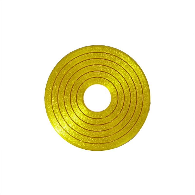 Hex Ring with Rotating Design 3D Printed Colorful Ornament in PLA for Attending Parties