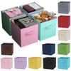 Foldable Fabric Storage Cubes Drawer for Closet and Toys Storage Home Supplies Clothing Underwear Storage Box