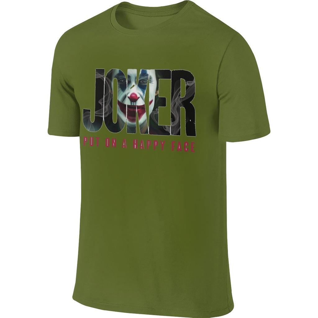 Joker Joaquin T Shirt Fashion Crewneck Graphic Man Phoenix Joker Movie Cotton Big Size Camiseta