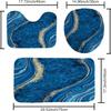 Ванная комната Мраморный узор Абстрактное искусство Четыре предмета Туалет Три предмета Занавеска для душа