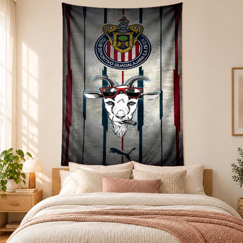 Deportivo guadalajara Tapestry highquality for decorating living room bedroom dorm walls ideal as bedroom wallart orholiday gift