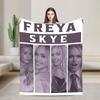 Фрея Скай Винтажный Веер Теплые Одеяла Повседневные Для Путешествий Автомобильное Постельное Белье Пледы Диван Кровать Фланелевое Покрывало Чехол для Диван-Кровати