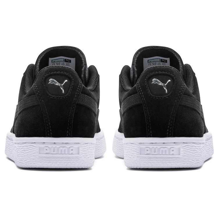 Puma Замшевые мерцающие сетчатые легкие низкие кроссовки Женские кроссовки Черный Серый 369597-02