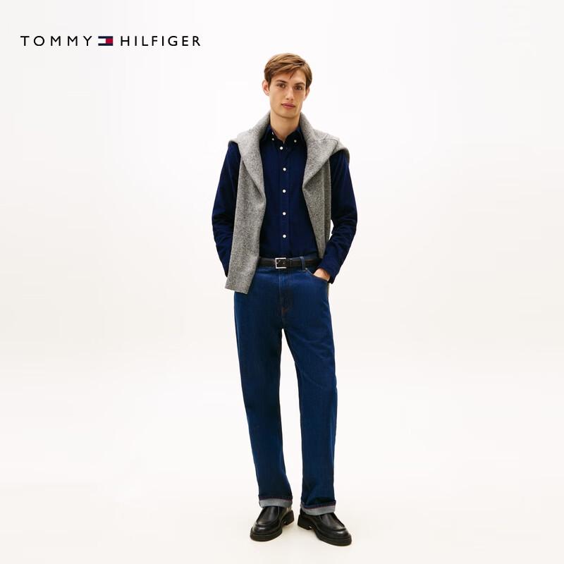 Tommy Hilfiger Мужская вельветовая рубашка-куртка 2025FW с длинным рукавом