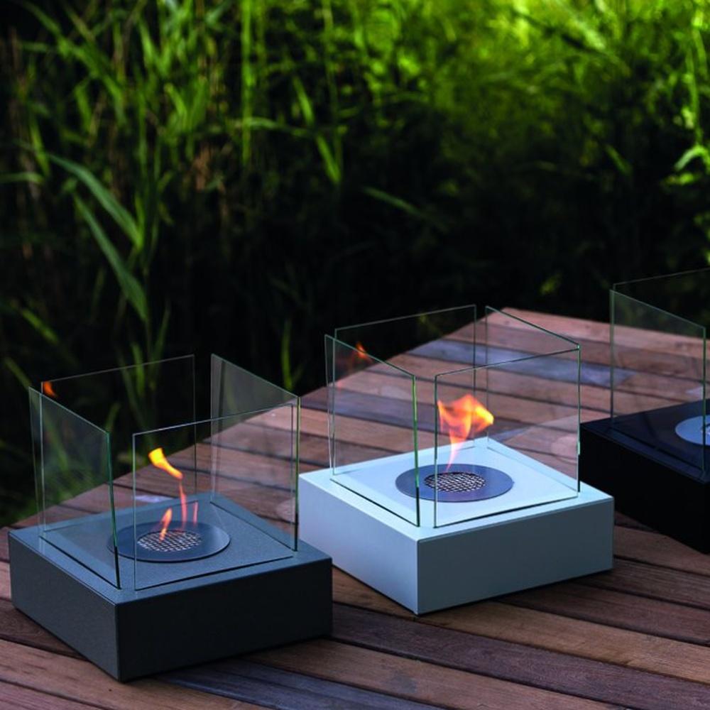 Tabletop Bio-fireplace TANGO3 black set mix