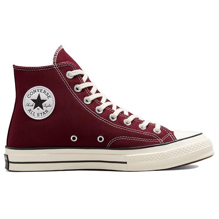 Converse Chuck 70 High Recycled Canvas - Deep Bordeaux Unisex Sneakers Red 171567C