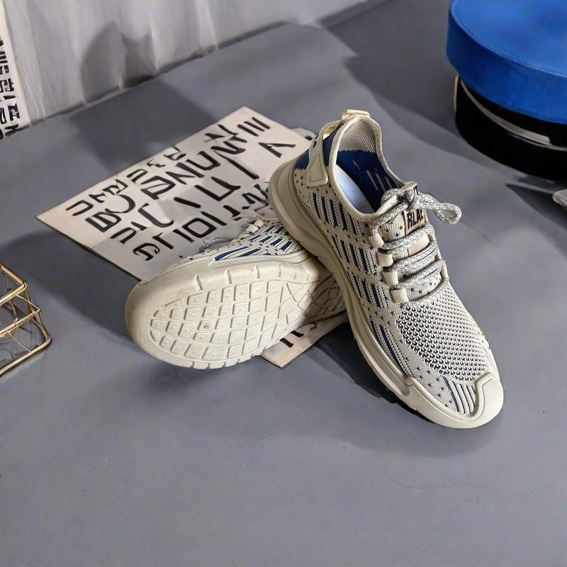 Sports Men's Shoes Summer Mesh Breathable Trend Explosion Non-smelly Feet Casual Shoes Running Shoes Hollow Mesh Shoes Flying Woven Shoes