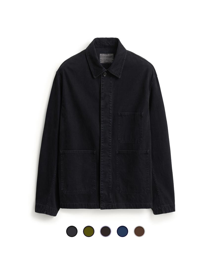POTTERY Brushed Cotton Work Jacket - 5 Colors