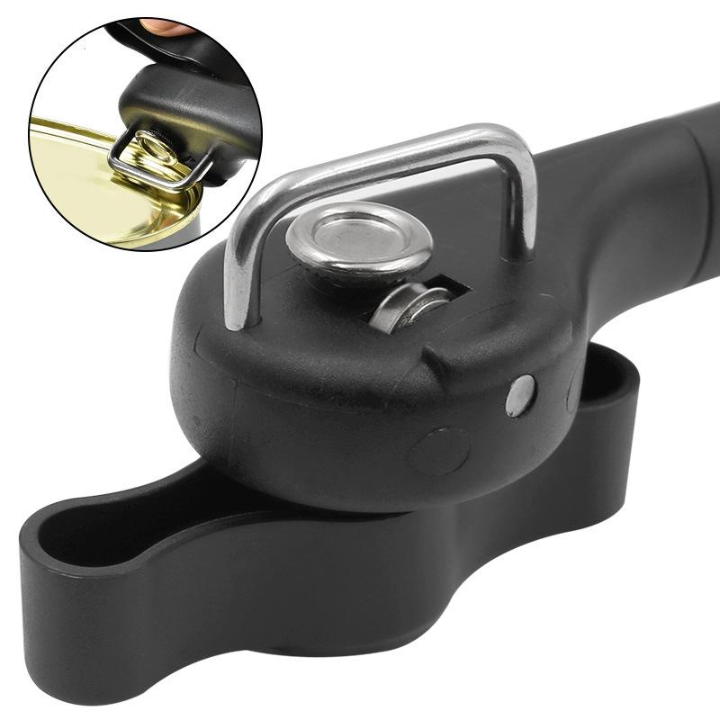 Пластиковый профессиональный кухонный инструмент, безопасный ручной консервный нож с боковым вырезом, удобный ручной нож для открывания банок